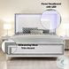 Haiden White Queen Panel Bed with LED