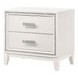 Haiden White Panel Bedroom Set with LED