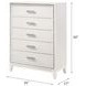 Haiden White 5 Drawer Chest