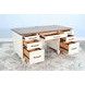 Legacy Loft White 66" Desk with 7 Drawers