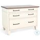 Cozy Luxe White Lateral 3 Drawer File Cabinet