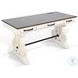 Hearthwood Haven Marble White and Buckskin 60" Desk with USB Port