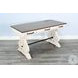 Hearthwood Haven Marble White and Buckskin 60" Desk with USB Port