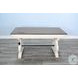 Hearthwood Haven Marble White and Buckskin 60" Desk with USB Port