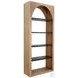Haven Arch Oak Grove 84" Tall Arched Bookshelf with Open Shelving