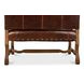 Italian Brown Leather Settee