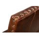 Italian Brown Leather Settee