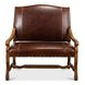 Italian Brown Leather Settee