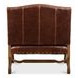 Italian Brown Leather Settee