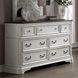 Florian Antique White and Oak 7 Drawer Dresser