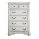 Florian Antique White and Oak 5 Drawer Chest