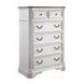 Florian Antique White and Oak 5 Drawer Chest