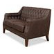 Brooks Brown Tufted 2 Seat 54" Sofa