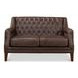 Brooks Brown Tufted 2 Seat 54" Sofa