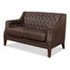 Brooks Brown Tufted 2 Seat 54" Sofa