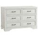 Foundry White Dove 6 Drawer Dresser