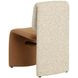 Dunleigh Kona Camel and Noah Ecru Performance Fabric Upholstered Dining Chair