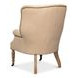 Welsh Cappuccino Leather Upholstered Accent Chair with Nailhead Trim