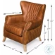Bugatti Brown Leather Arm Chair