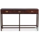Campaign Brown Embossed Console Table