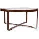 Harness Brown Round Cocktail Table
