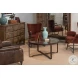 Harness Brown Round Cocktail Table