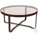 Harness Brown Round Cocktail Table