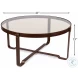 Harness Brown Round Cocktail Table