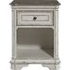 Camellia Manor Antique White And Weathered Bark Upholstered Sleigh Bedroom Set