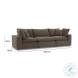 Cali Chocolate Brown Performance Velvet Modular Sofa