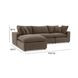 Cali Chocolate Brown Performance Velvet Modular Large Sectional