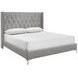 Huxley Gray California King Upholstered Panel Bed