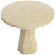 Kline Natural 34" Round Concrete Top Outdoor Bistro Table