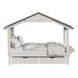 Lodge Cookies and Cream Twin Novelty Bed with Full Roof