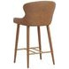 Cascade Milliken Cognac Upholstered Counter Height Stool