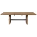 Landmark Weathered Oak 96" Extendable Rectangular Dining Table