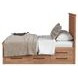 Oak Park Taupe Queen Storage Panel Bed