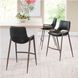 Desi Black Counter Height Chair Set Of 2