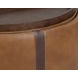 Borano Tobacco Tan and Autumn Chestnut Wheeled Storage Ottoman