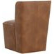 Ardent Tobacco Tan Upholstered Wheeled Dining Chair