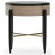 Madera Chocolate Koto Matte and Walnut 1 Drawer Accent Nightstand