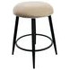 Metal Base Barstools Champagne Performance Fabric Swivel Backless Bar Stool