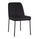Sydney Black Performance Fabric Upholstered Dining Chair Set of 2