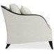 Pitch Perfect White Upholstered Accent Chair with Pillow