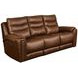 Catalina Amber Leather 90" Zero Gravity Triple Power Reclining Sofa with USB Charging