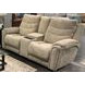 Catalina Sandstone 79" Zero Gravity Triple Power Reclining Console Loveseat with USB Charging
