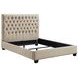 Chloe Oatmeal Upholstered Full Panel Bed
