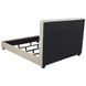 Chloe Oatmeal California King Upholstered Panel Bed