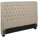 Chloe Oatmeal Upholstered California King Panel Headboard