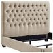 Chloe Oatmeal Upholstered Queen Panel Bed